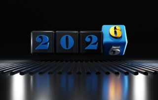 2026 housing market forecast concept with number blocks shifting from 2025 to 2026